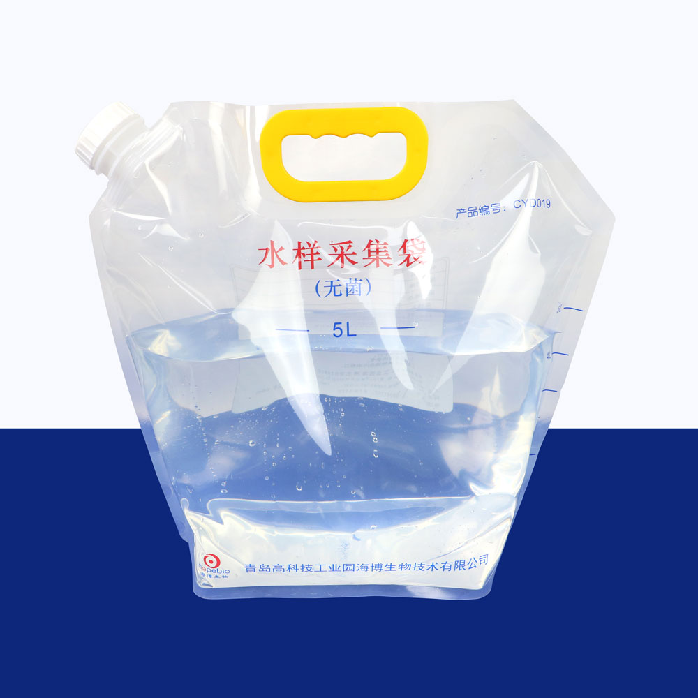 无菌水样采集袋（5L）用法